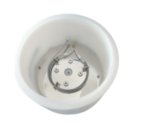 スピンスプレーコーター(2000 回転数、最大6インチ)加熱カバー付き