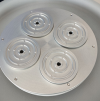 スピンスプレーコーター(2000 回転数、最大6インチ)加熱カバー付き