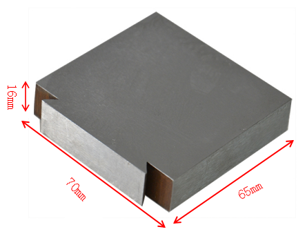 Fixing plate for cutting specimens