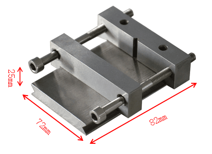 Large sample fixture for cutting