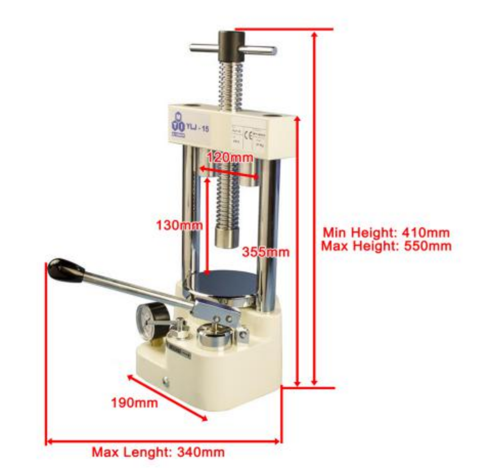 Glove box tablet press