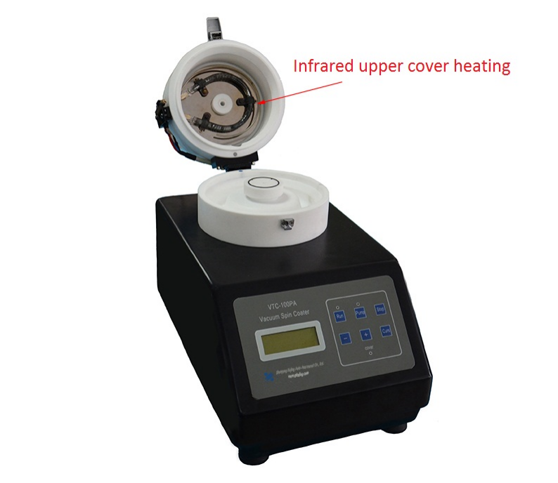 Enrobeuse centrifuge à grande vitesse avec couvercle chauffant à 200 °C