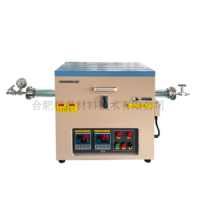 1200 °C Doppelzonen-Rohrofen mit offenem Rohr (optional 60, 80 oder 100 mm Quarzrohr und Flansch)