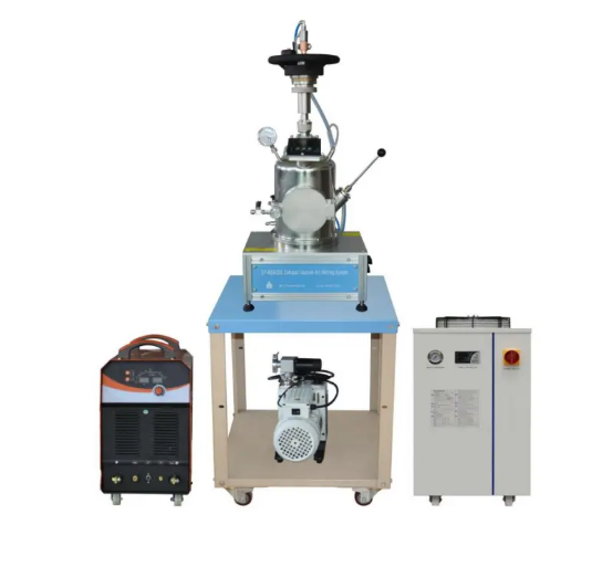Système de fusion à arc sous vide avec grande cavité jusqu'à 200 G (Fe)