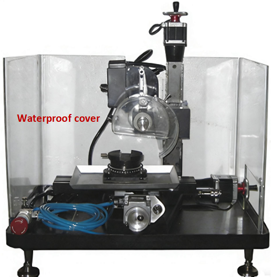Diamond cutting machine acrylic waterproof cover