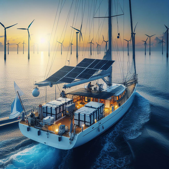Lithium-ion Batteries in Sailboats for Oceanic Research