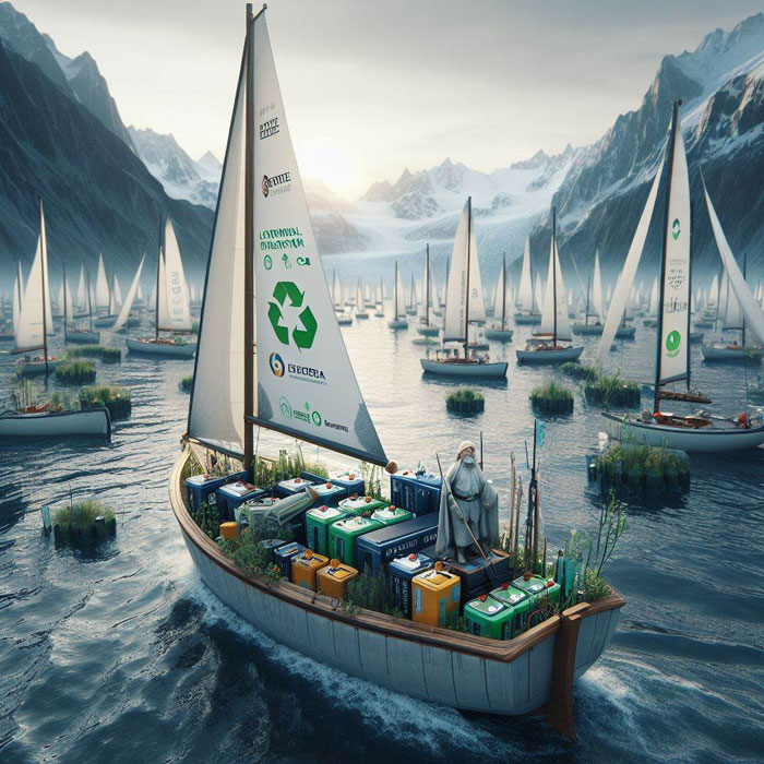 Lithium-Ionen-Batterien in Segelbooten für die Umwelterziehung