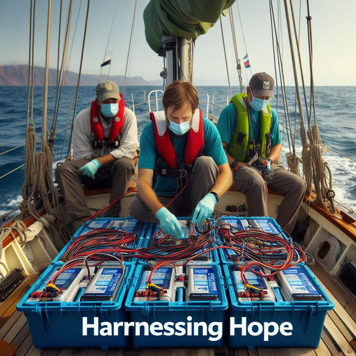 Aprovechando la esperanza: baterías de iones de litio en veleros para misiones médicas