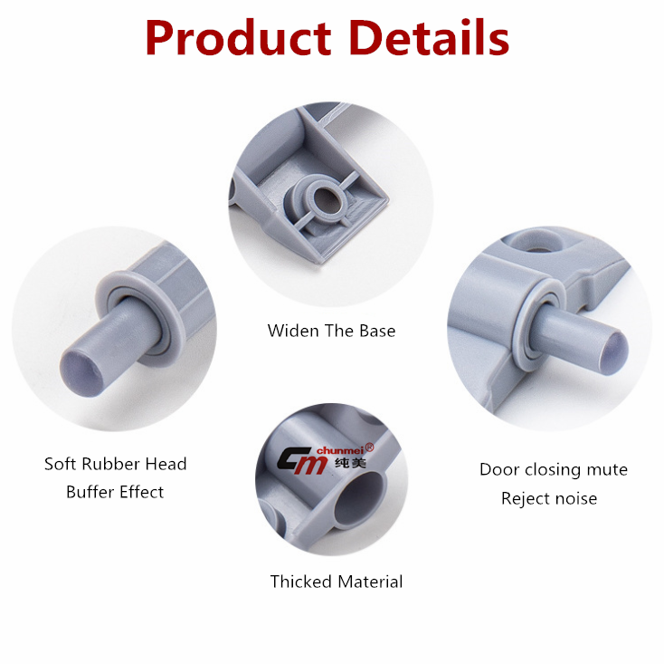 magnetic rebound cabinet damper buffer