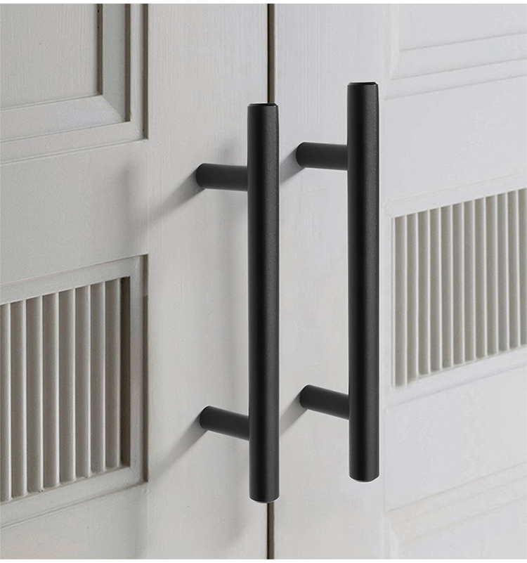 t type black cabinet handles