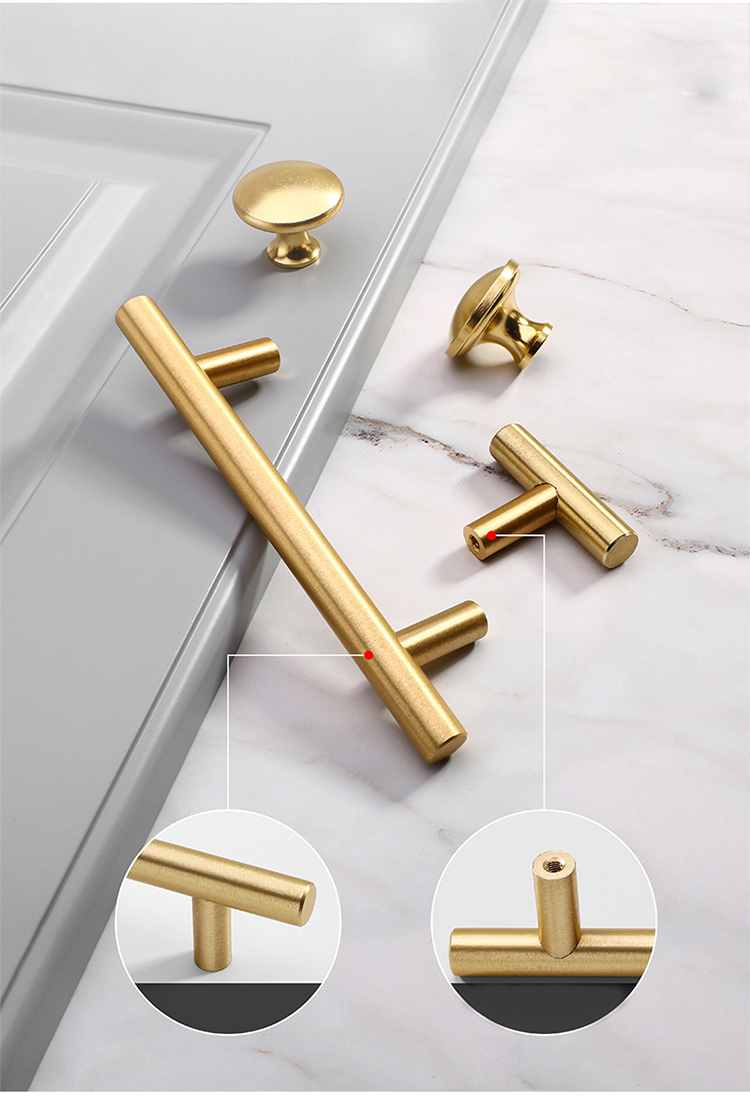 modern cabinet handle gold