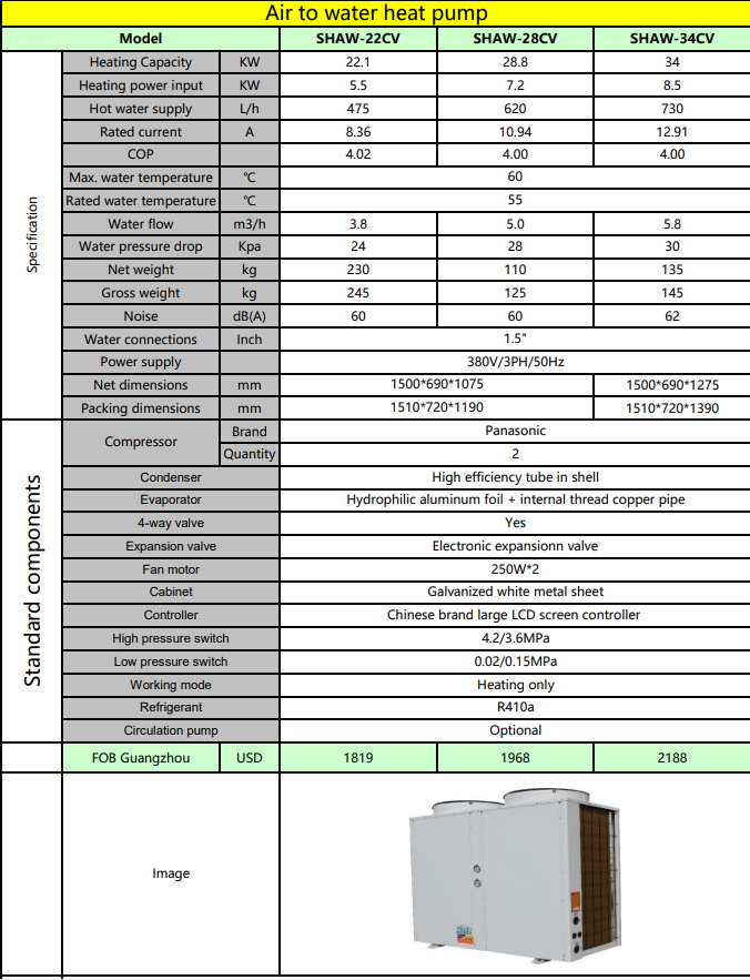 air source heat pump