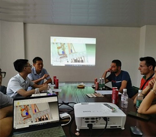 Meeting with Customers to Discuss Technical Solution