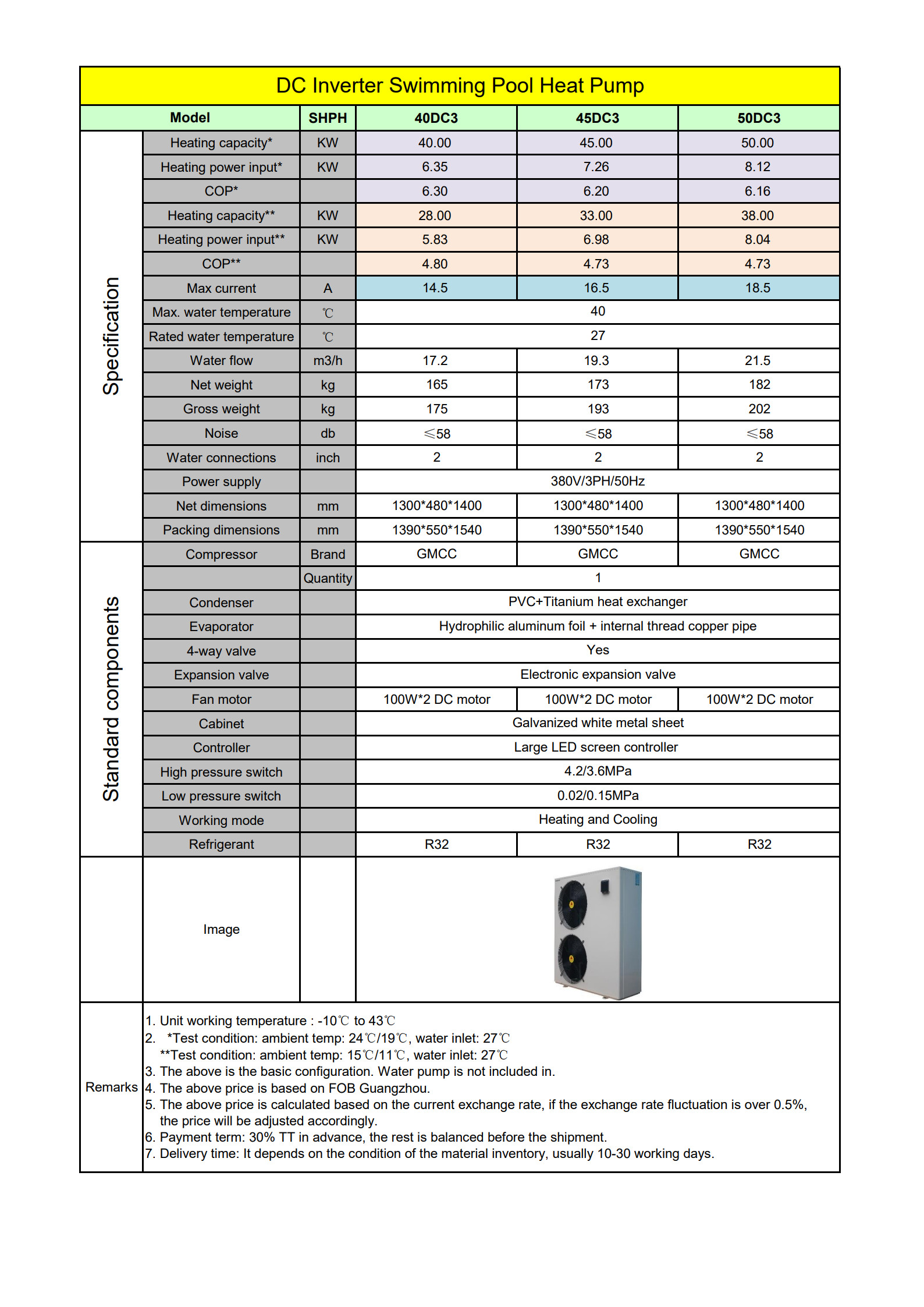 swimming pool heat pump