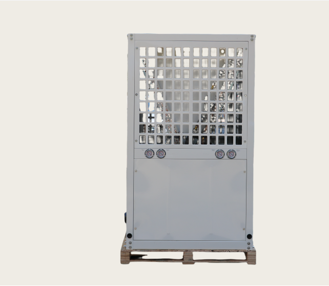 Vertical swimming pool heat pump
