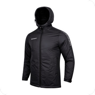 Chaqueta con cremallera completa de abrigos de invierno de fútbol para hombre con logotipo personalizado