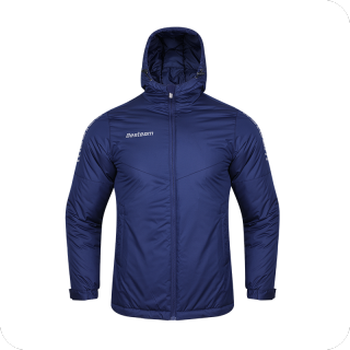 Chaqueta con cremallera completa de abrigos de invierno de fútbol para hombre con logotipo personalizado