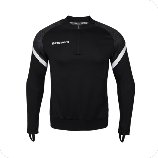 Camisetas de manga larga para correr con un cuarto de cremallera para hombre