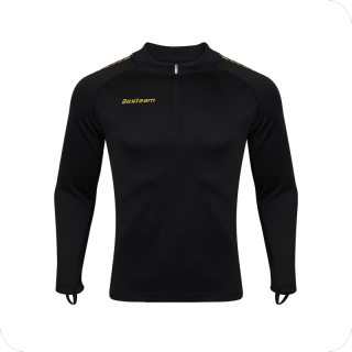 Men's Quarter Zip Long Sleeve Pullover Sports Shirts
