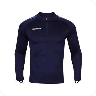 Men's Quarter Zip Long Sleeve Pullover Sports Shirts