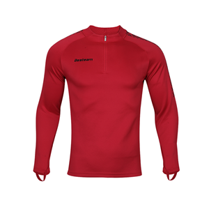 Men's Quarter Zip Long Sleeve Pullover Sports Shirts