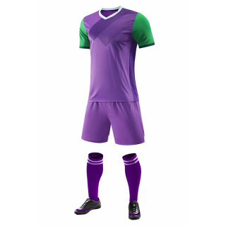 Football Jersey Kit, White Pink Orange Purple