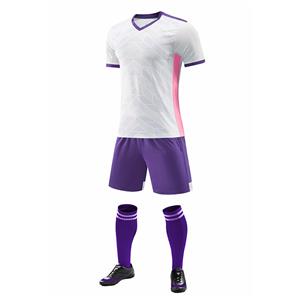Football Jersey Kit, White Pink Orange Purple