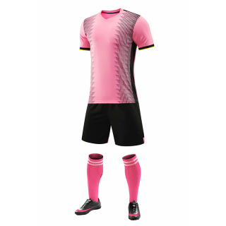 Football Jersey Kit, White Pink Orange Purple