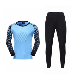 Adult goalkeeping uniforms long sleeved goalkeeper shirts and pants