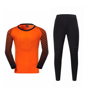 Adult goalkeeping uniforms long sleeved goalkeeper shirts and pants