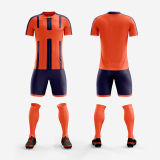 Men's and women's short-sleeved football training uniform