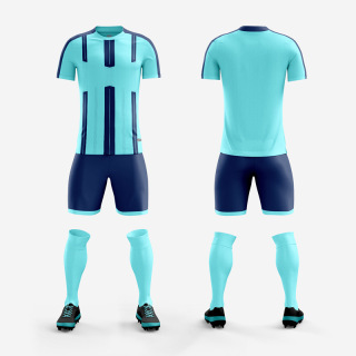 Men's and women's short-sleeved football training uniform