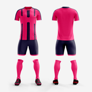 Men's and women's short-sleeved football training uniform