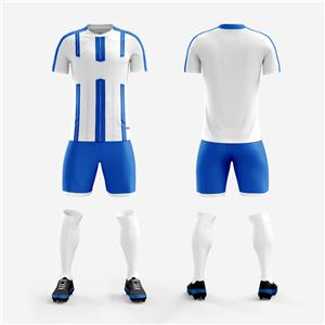 Men's and women's short-sleeved football training uniform