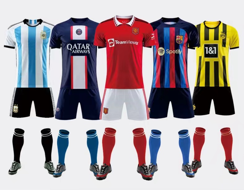 Supply 100% Polyester Cheap Sublimation soccer jersey set Wholesale Factory  - Xiamen Junmao Technology Co.,Ltd.