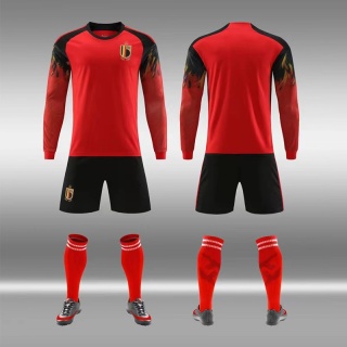 Long Sleeve Men's Soccer Jersey Personalized Soccer Uniforms Set