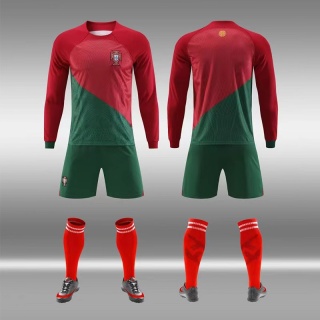 Long Sleeve Men's Soccer Jersey Personalized Soccer Uniforms Set