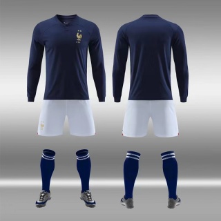 Long Sleeve Men's Soccer Jersey Personalized Soccer Uniforms Set