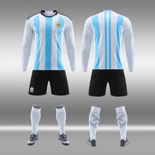Long Sleeve Men's Soccer Jersey Personalized Soccer Uniforms Set