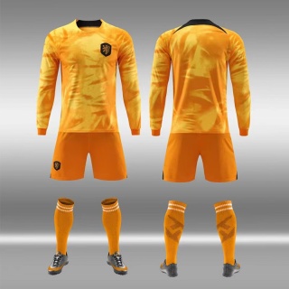 Long Sleeve Men's Soccer Jersey Personalized Soccer Uniforms Set