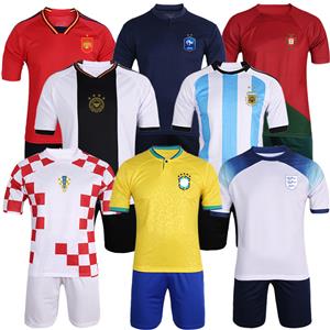 New Short Sleeve Soccer Jersey Personalized Soccer Uniforms Set