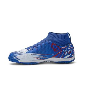 Royal Blue Man and Kids Training Shoes, Football Boot Soccer shoes Leather Made