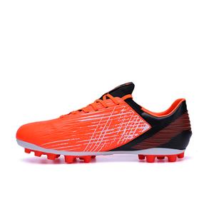 Orange and Black Man and Kids Professional Training Soccer Shoes Comfortable