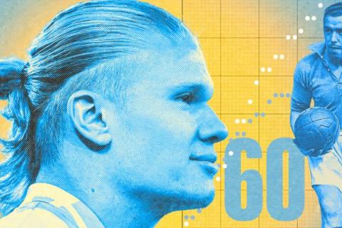 Erling Haaland: El delantero del Man City contempla el récord de 95 años de Dixie Dean: ¿podrá 