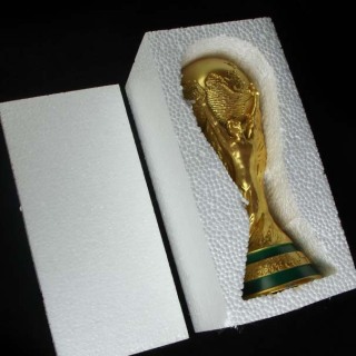 Qatar World Football fan supplies World Cup Trophy