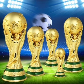 Qatar World Football fan supplies World Cup Trophy