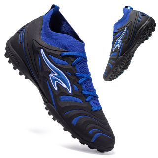 High-top fußball schuhe sommer neue stil fliegen woven atmungsaktive lange spike schuhe große größe gebrochen spike fußball schuhe