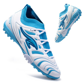 High-top fußball schuhe sommer neue stil fliegen woven atmungsaktive lange spike schuhe große größe gebrochen spike fußball schuhe