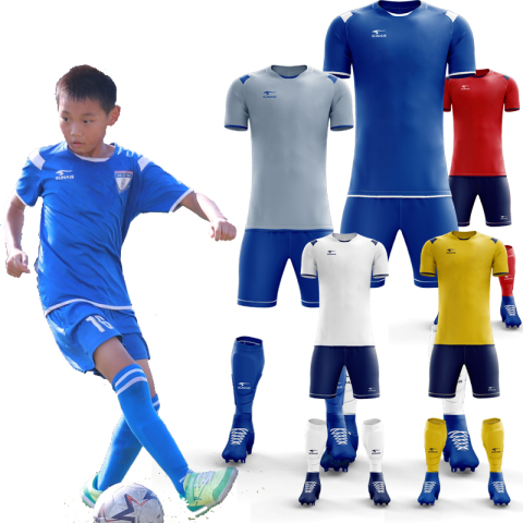 Maglia da calcio in poliestere stampata a sublimazione, uniforme da calcio