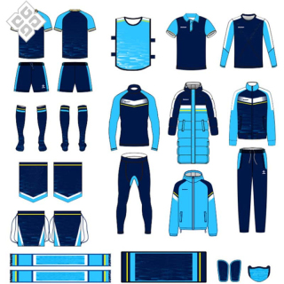 Kit de camiseta de fútbol con material de secado rápido de impresión por sublimación